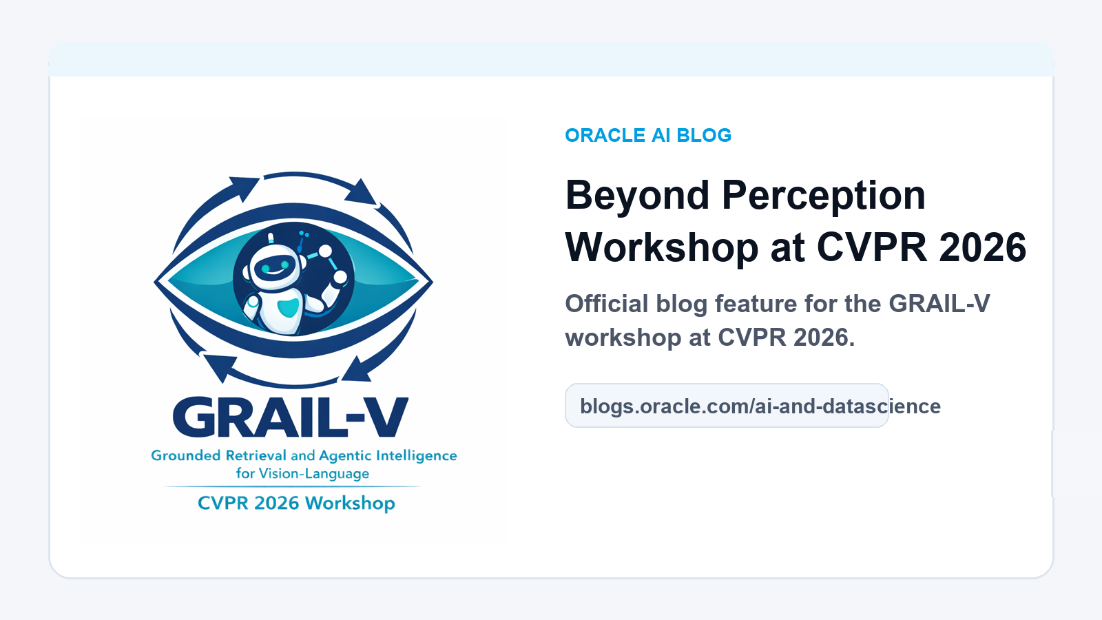 GRAIL-V@CVPR 2026 — Slides, Awards, Papers & Proceedings