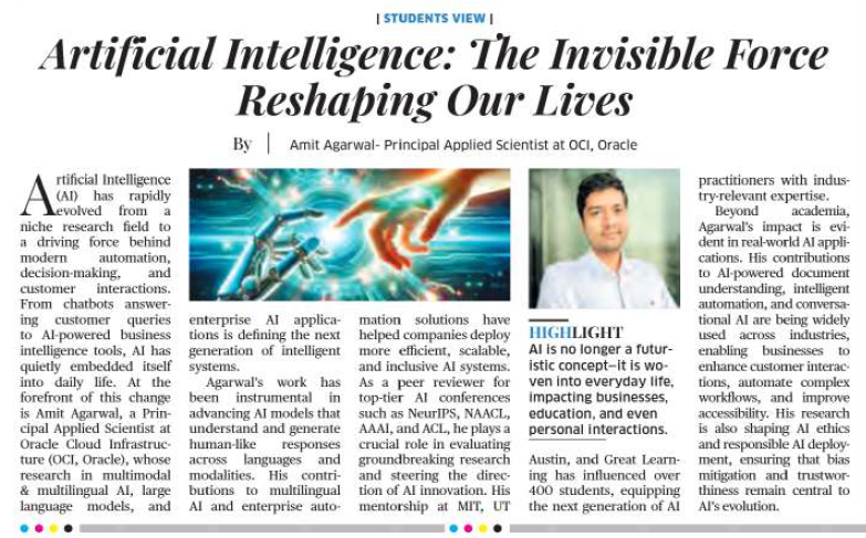 Central Chronicle — Amit Agarwal